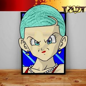 DBZ Bulma, DBZ Meme, TeamFourStar, Blasian, Haircare Routine,Hairstyle for women